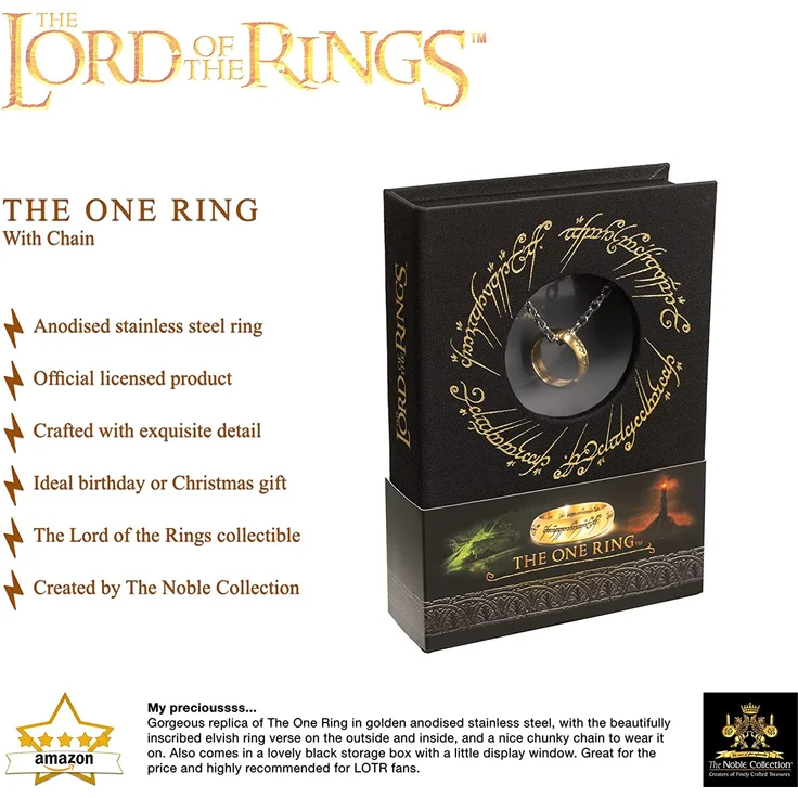 Herr der Ringe Edelstahl-Kette Der Eine Ring – Bild 3