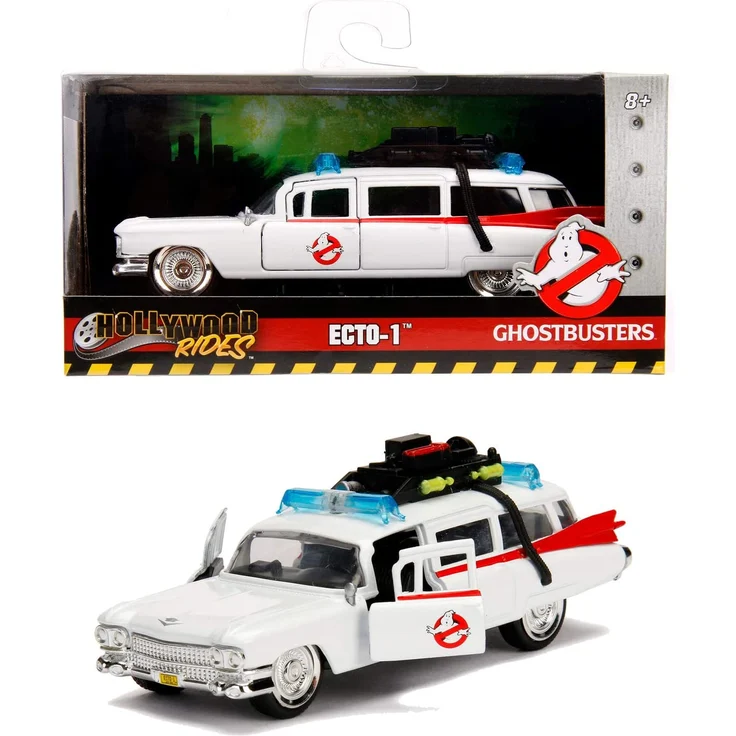 Jada Toys 253232000 Ghostbuster ECTO-1, Auto, Spielzeugauto aus Die-cast, Türen zum Öffnen Maßstab 1:32, weiß – Bild 9