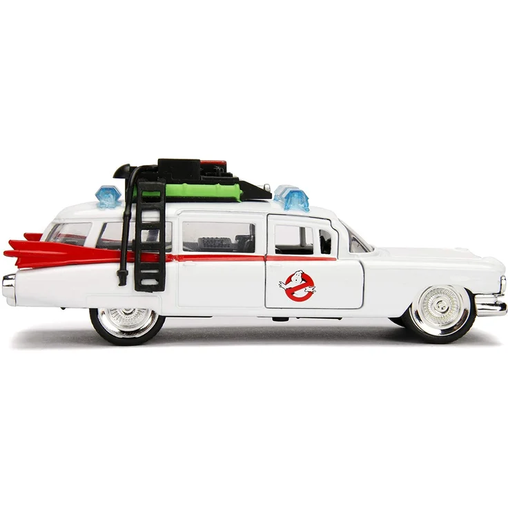 Jada Toys 253232000 Ghostbuster ECTO-1, Auto, Spielzeugauto aus Die-cast, Türen zum Öffnen Maßstab 1:32, weiß – Bild 5