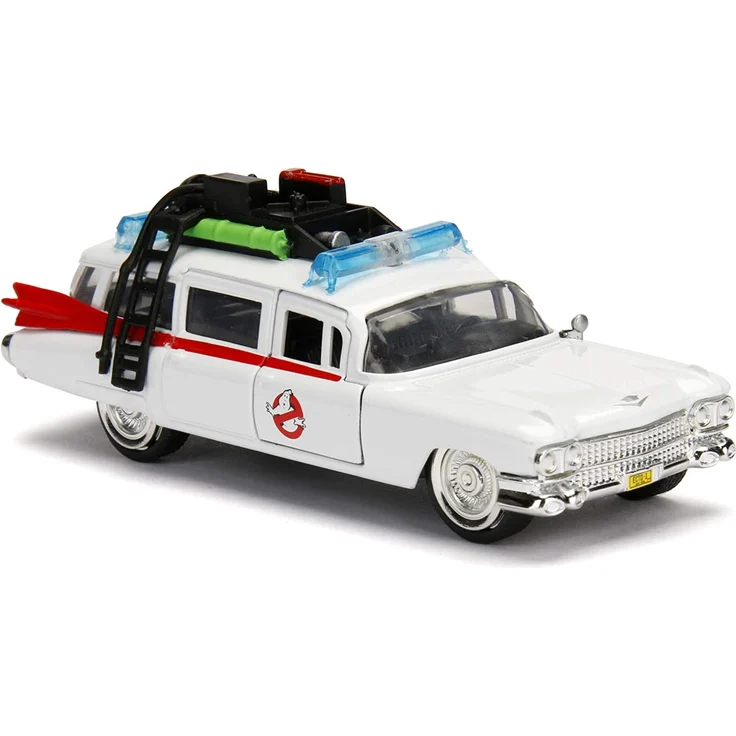 Jada Toys 253232000 Ghostbuster ECTO-1, Auto, Spielzeugauto aus Die-cast, Türen zum Öffnen Maßstab 1:32, weiß – Bild 6