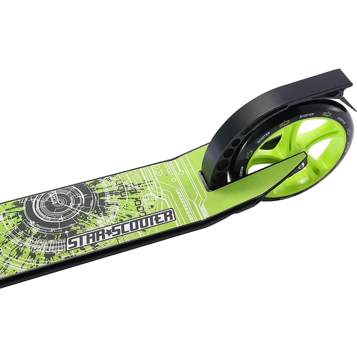 City Scooter Star-Scooter - Premium 205mm Deluxe Edition Schwarz und Grün – Bild 3