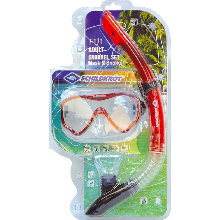 Schildkröt Schnorchelset Fiji 2-teilig, Brille, Schnorchel, ABC Set, Tauchset für Erwachsene und Jugendliche, hochwertiges Silikon, cooles Design, perfekte Passform, im Blister, 940012 – Bild 6