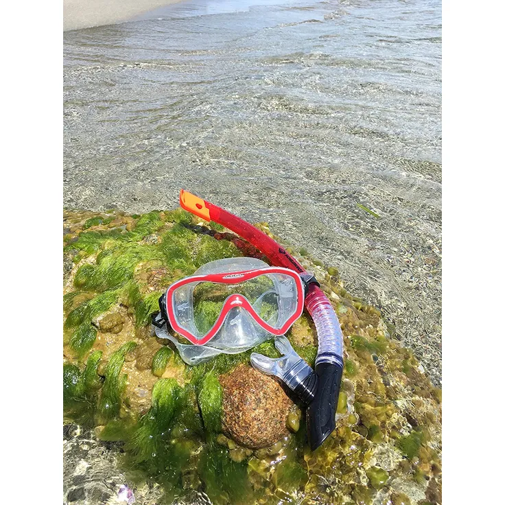 Schildkröt Schnorchelset Fiji 2-teilig, Brille, Schnorchel, ABC Set, Tauchset für Erwachsene und Jugendliche, hochwertiges Silikon, cooles Design, perfekte Passform, im Blister, 940012 – Bild 2