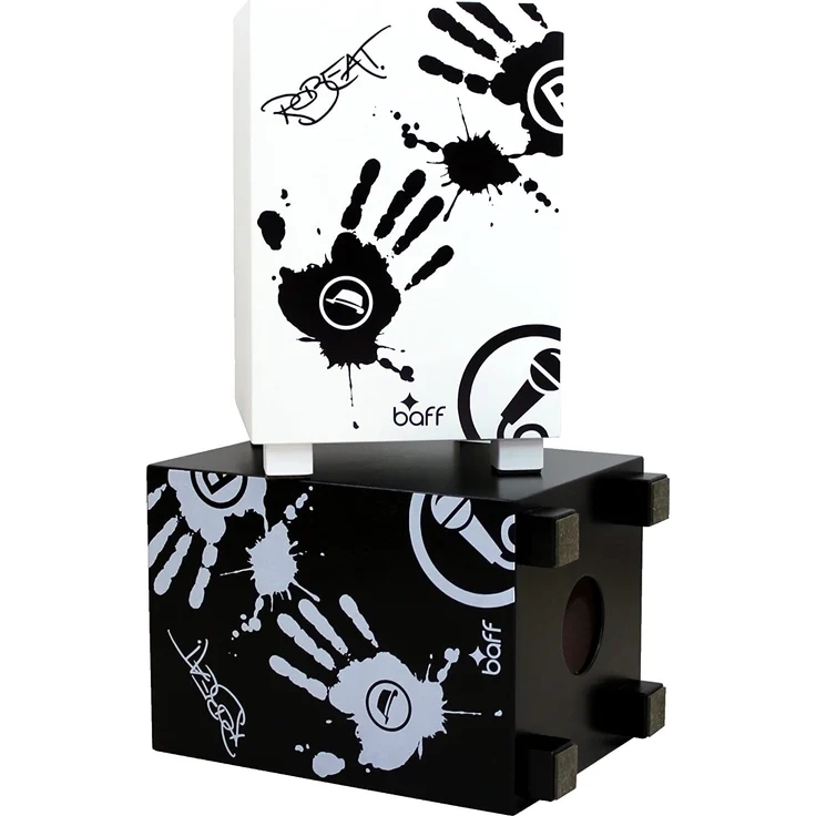 small foot 4352 Beatbox Robeat Cajon-Trommelhocker, weiß – Bild 5