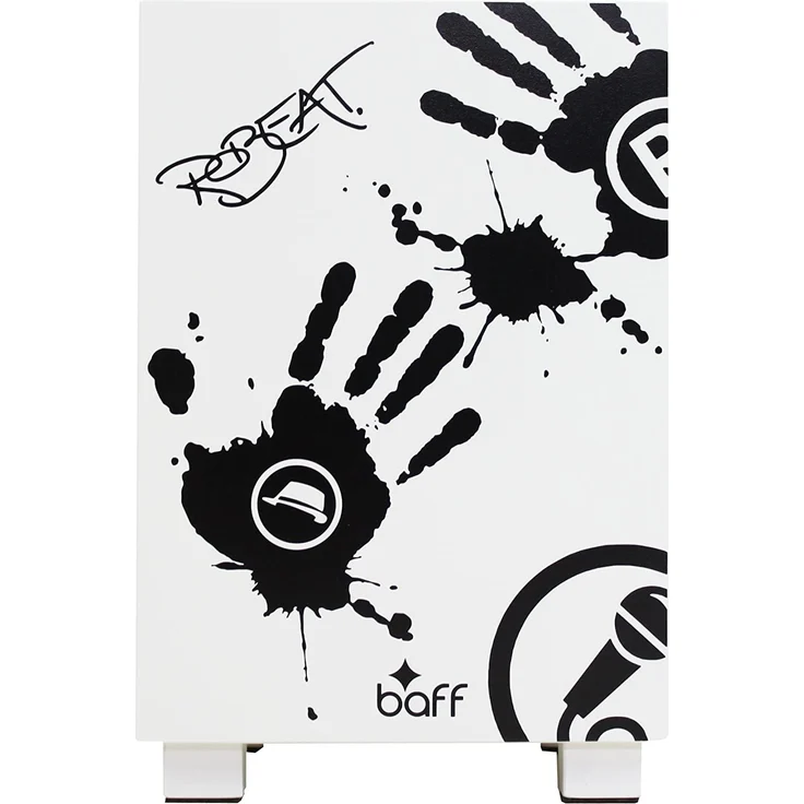 small foot 4352 Beatbox Robeat Cajon-Trommelhocker, weiß – Bild 2