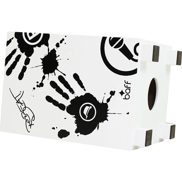 small foot 4352 Beatbox Robeat Cajon-Trommelhocker, weiß – Bild 3