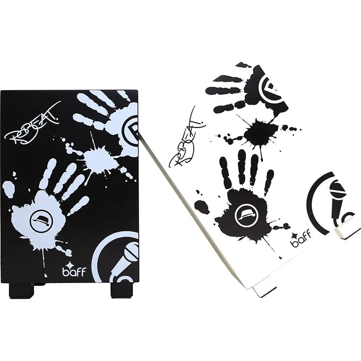 small foot 4352 Beatbox Robeat Cajon-Trommelhocker, weiß – Bild 6