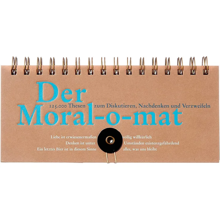 Der Moral-o-mat: 125.000 Thesen zum Diskutieren, Nachdenken und Verzweifeln. Ein spielerisches Set von Pia Frey