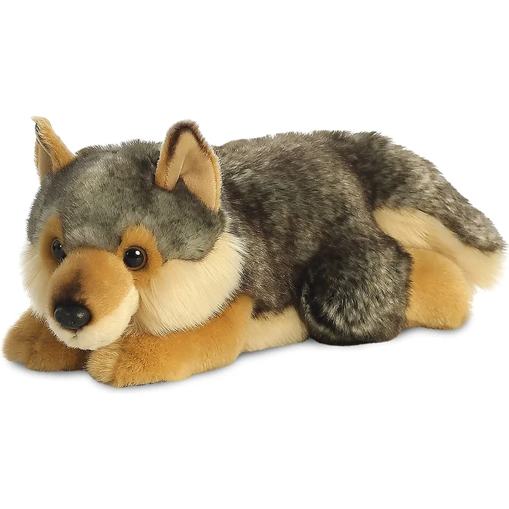 Aurora World 26264 Puffin MiYoni Wolf Lying Plüsch, Mehrfarbig, 11 Zoll – Bild 2