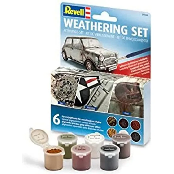 Revell 39066 - Bastelzubehör - Weathering Set, 6 Pigmente 5 g 39066 /
