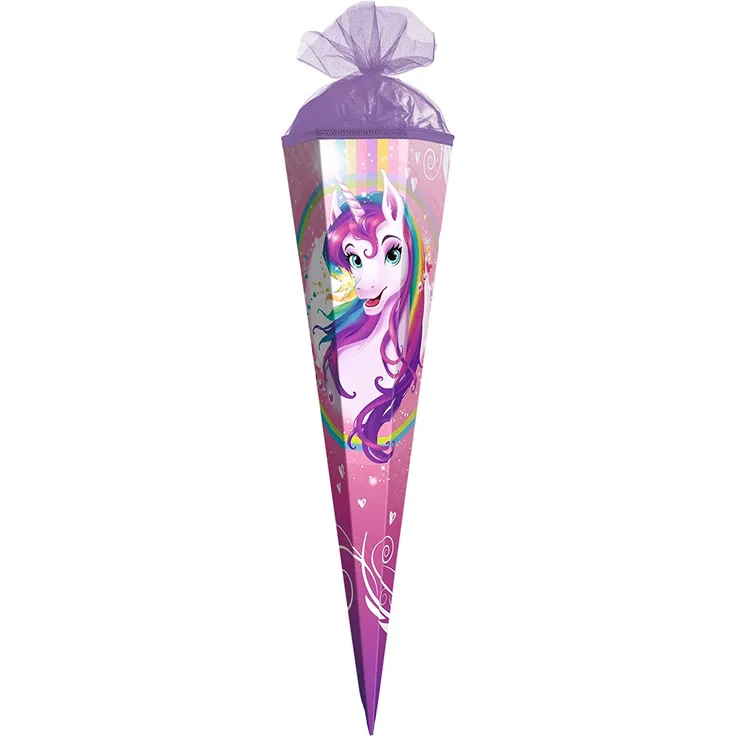Roth Schultüte - 50cm Eckig Einhornportrait