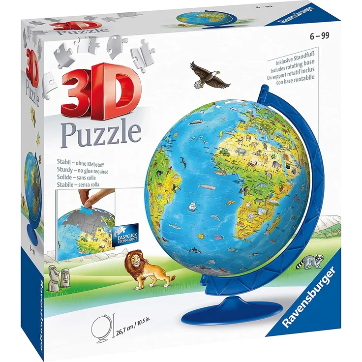 Ravensburger Globus für Kinder 180 Teile 3D-Puzzle – Bild 8