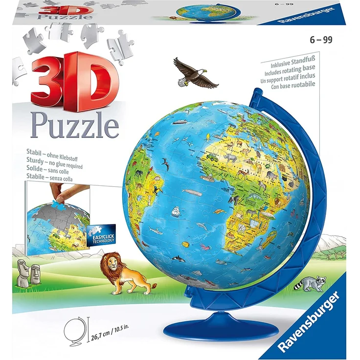 Ravensburger Globus für Kinder 180 Teile 3D-Puzzle – Bild 7