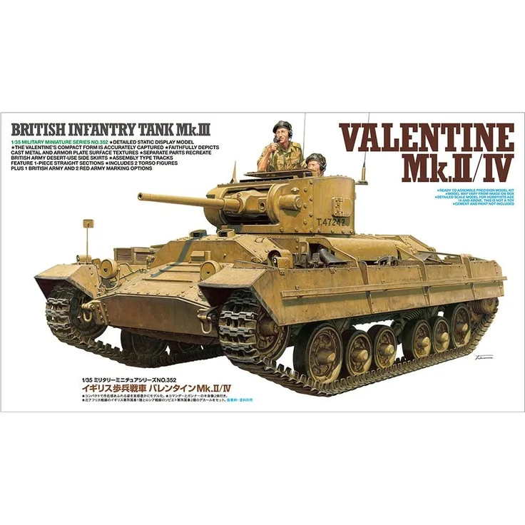 Tamiya 1:35 Britischer Valentine Mk. II/IV 300035352 Panzer – Bild 6