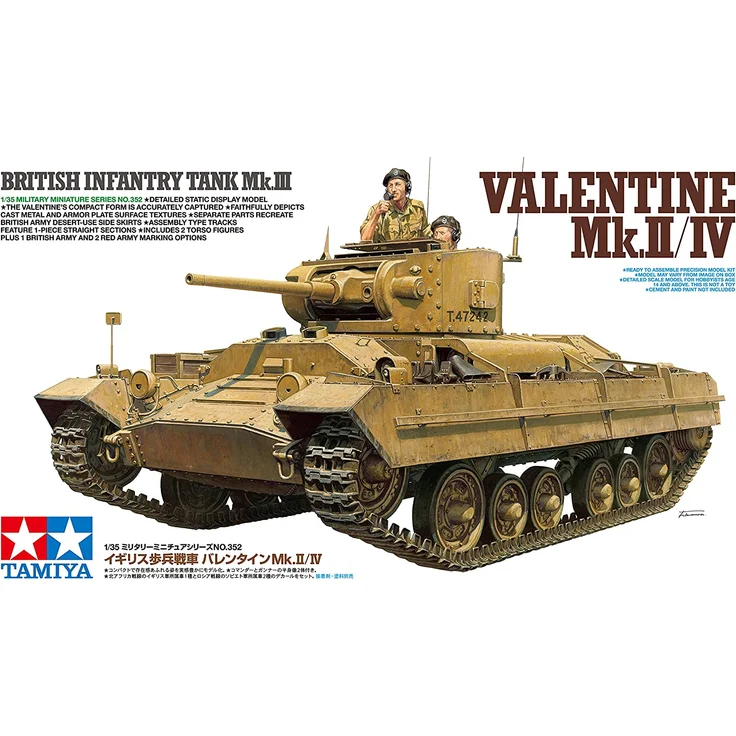 Tamiya 1:35 Britischer Valentine Mk. II/IV 300035352 Panzer – Bild 5