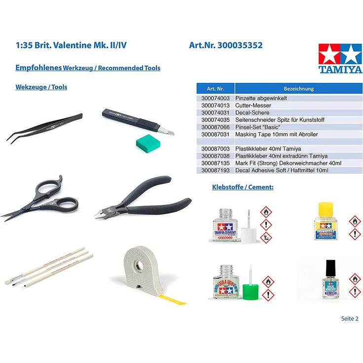 Tamiya 1:35 Britischer Valentine Mk. II/IV 300035352 Panzer – Bild 4
