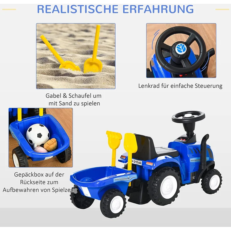 Rutscheauto mit Anhänger und Zubehör – Bild 7