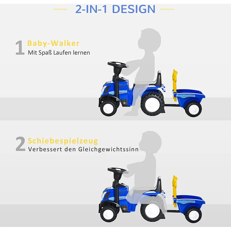Rutscheauto mit Anhänger und Zubehör – Bild 4