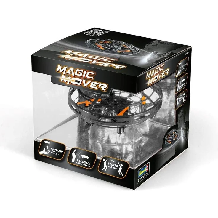 Revell Control 24107 RC Quadcopter"MAGIC MOVER", Fun-Drohne, Steuern durch Handbewegung Ferngesteuerter Quadrokopter, schwarz – Bild 2