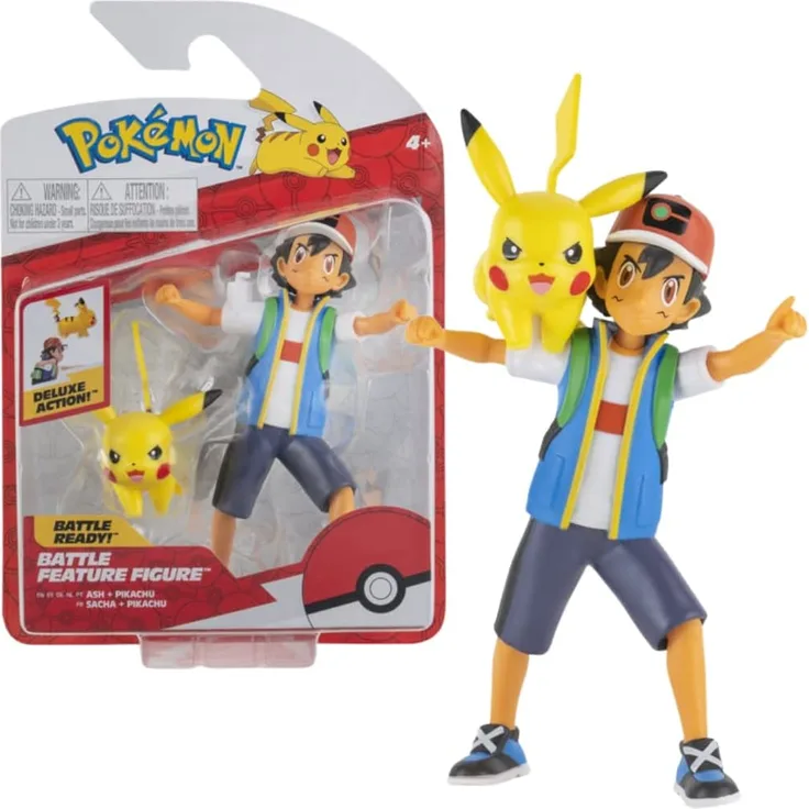 Pokémon Battle Feature Figure - Ash & Pikachu - Preisvergleich