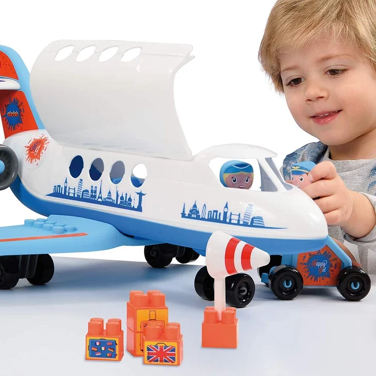 Abrick Flugzeug Happy Jet (Blau-Weiß) – Bild 2