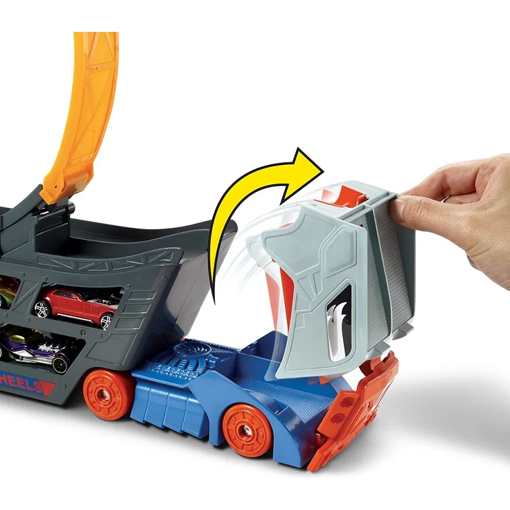 Hot Wheels GCK38 - Stunt N Go Transporter und Trackset, Spielzeug ab 4 Jahren – Bild 7