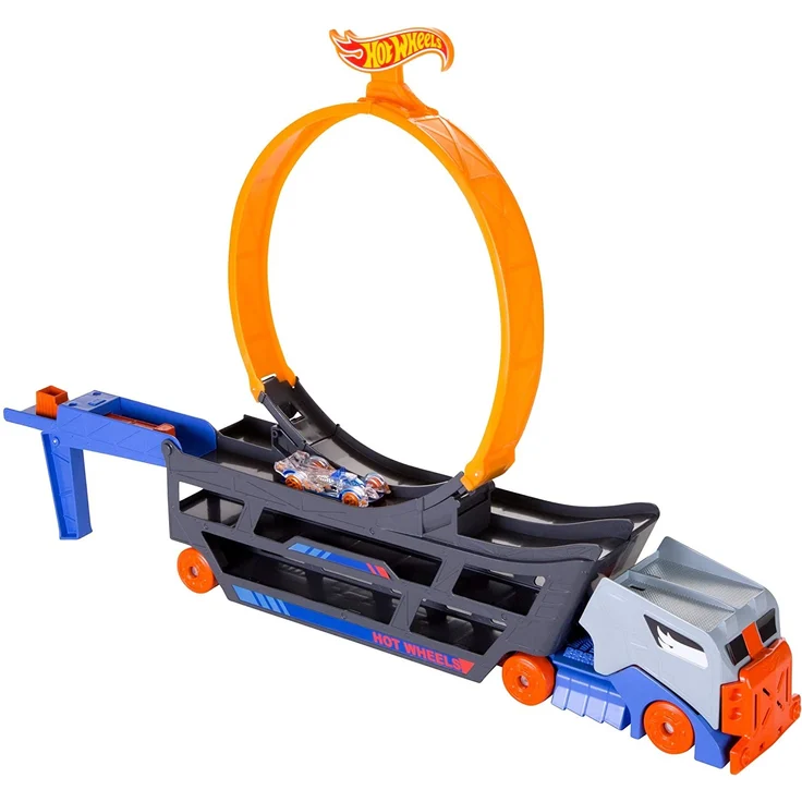 Hot Wheels GCK38 - Stunt N Go Transporter und Trackset, Spielzeug ab 4 Jahren – Bild 1