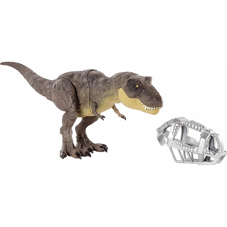 Mattel GWD67 'Jurassic World Stomp 'N Attack T-Rex', ab 4 Jahren, macht Dino-Laute, kann aufstampfen – Bild 2