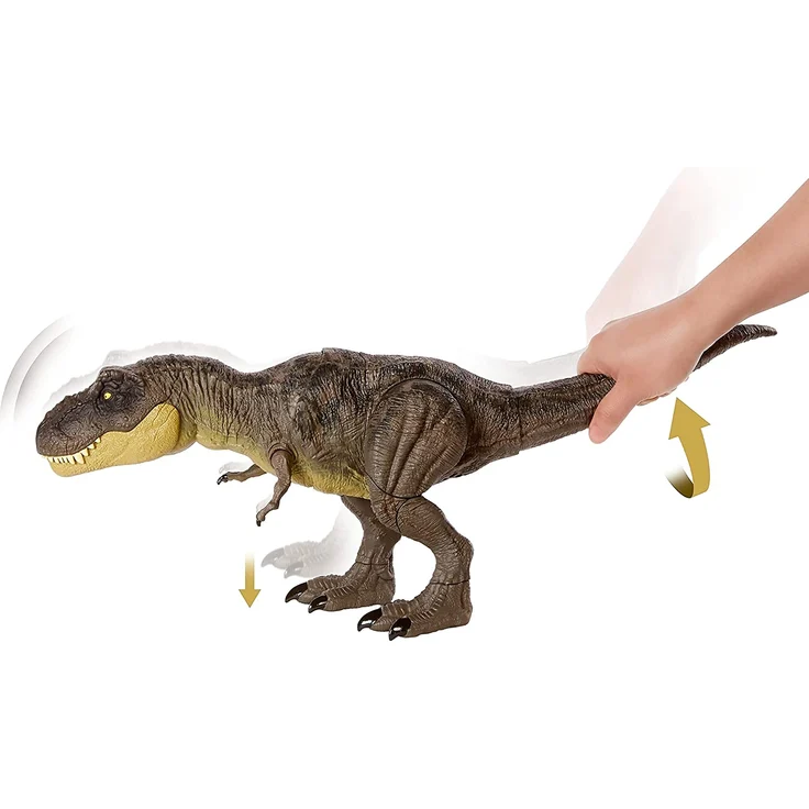 Mattel GWD67 'Jurassic World Stomp 'N Attack T-Rex', ab 4 Jahren, macht Dino-Laute, kann aufstampfen – Bild 6