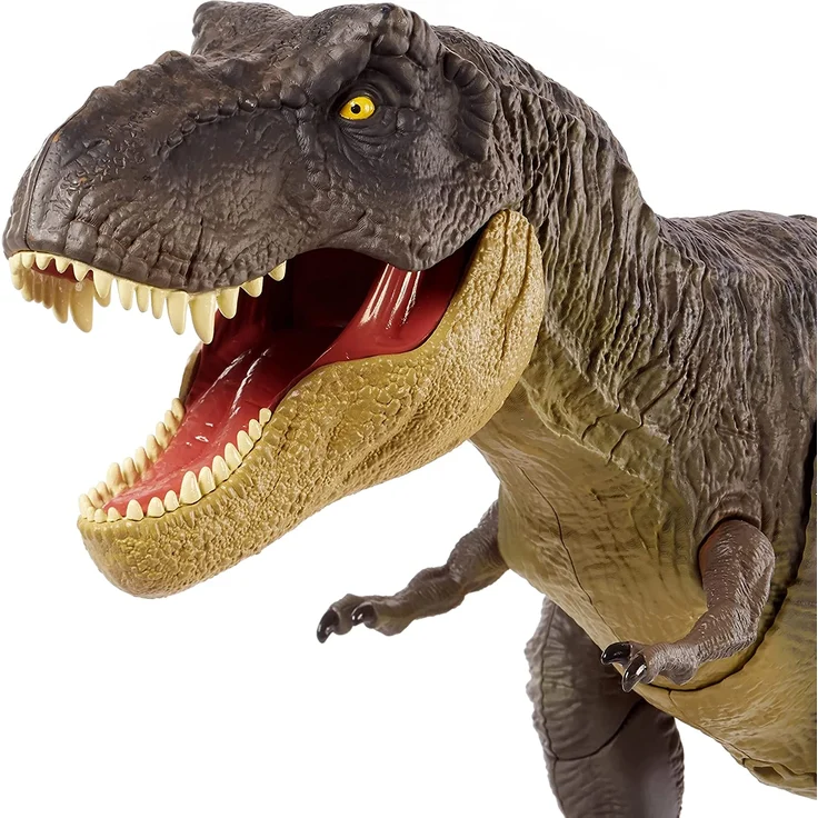 Mattel GWD67 'Jurassic World Stomp 'N Attack T-Rex', ab 4 Jahren, macht Dino-Laute, kann aufstampfen – Bild 4