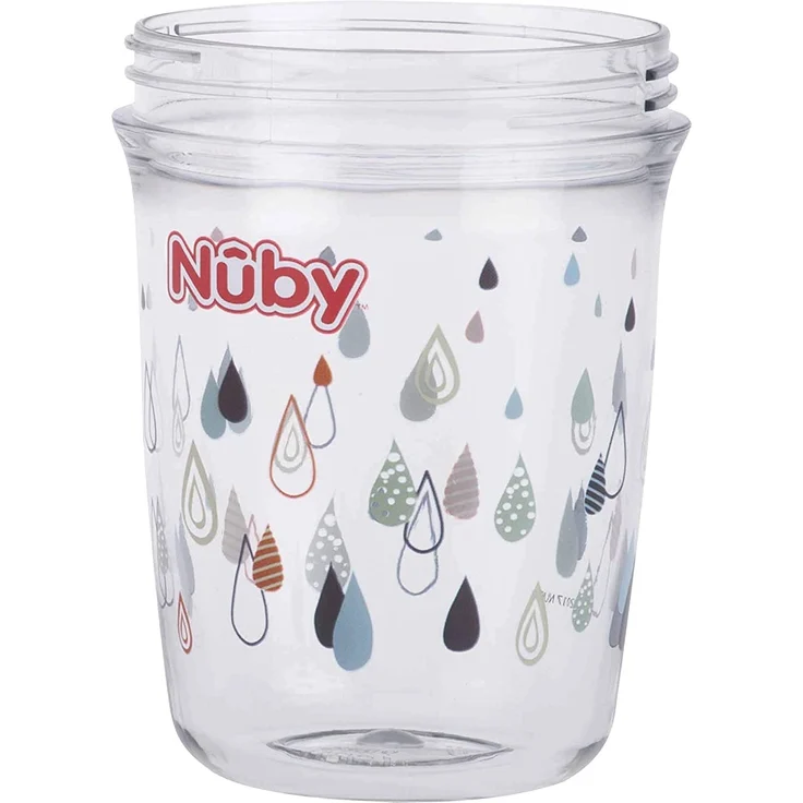 Nuby 360° Wonder Becher mit Griff 240 ml Grau Grau – Bild 2