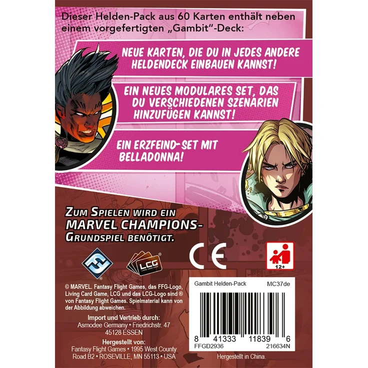 Marvel Champions: Das Kartenspiel – Gambit [Helden-Pack] – Bild 2