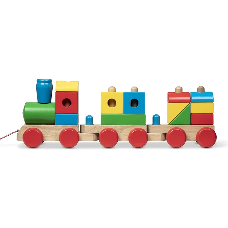 Blockzug Jumbo Classic 63,5 Cm Holz 17 Stück