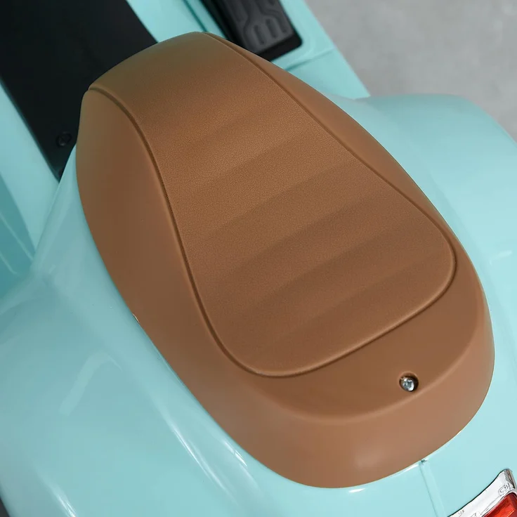 Elektrischer Kindermofa im Vespa Stil (Farbe: grün) – Bild 8