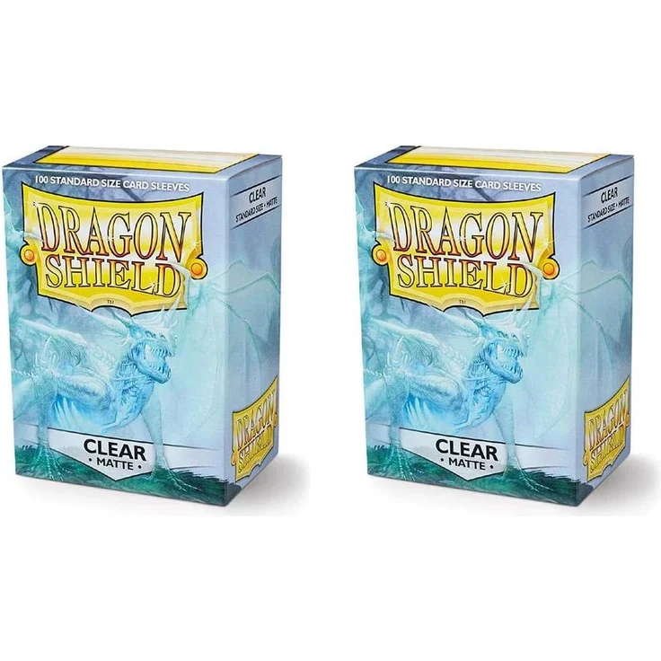 Dragon Shield Matte, Clear Kartenfolien Kartenhüllen Sleeves - für Sammelkarten wie Pokemon Magic - Standardgröße – Bild 1