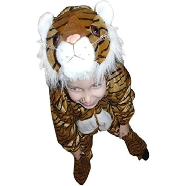 Seruna Tiger-Kostüm, F14, Gr. 116-122, für Kinder, Tiger-Kostüme für Fasching Karneval Fasnacht, Kleinkinder-Karnevalskostüme, Kinder-Faschingskostüme,Geburtstags-Geschenk Weihnachts-Geschenk
