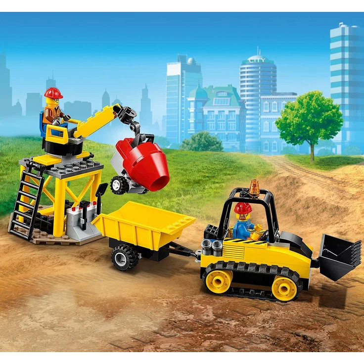 LEGO 60252 Bagger auf der Baustelle City Spielzeug mit Starter-Steinen und Kran, für Kinder ab 4 Jahren – Bild 7