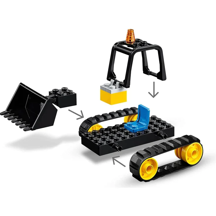 LEGO 60252 Bagger auf der Baustelle City Spielzeug mit Starter-Steinen und Kran, für Kinder ab 4 Jahren – Bild 4
