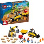 LEGO 60252 Bagger auf der Baustelle City Spielzeug mit Starter-Steinen und Kran, für Kinder ab 4 Jahren