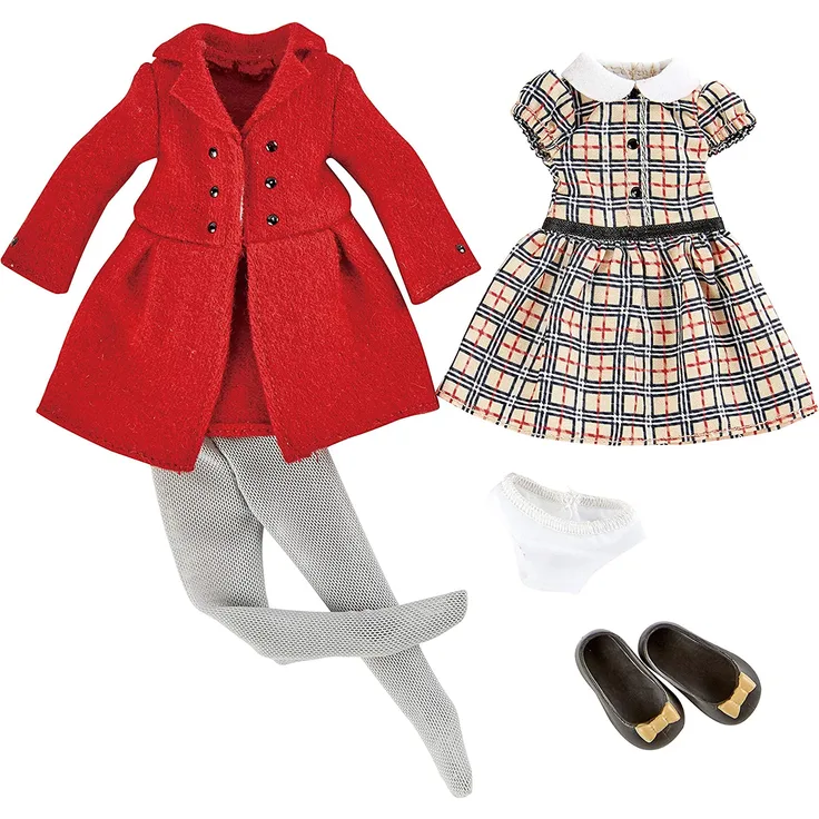 Englisches Rose Outfit Teenager-Puppenkleider-Set 5-teilig