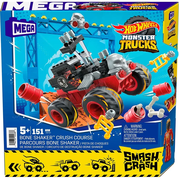 Mega Bloks Hot Wheels Monster Trucks Knochenschüttler Stunt – Bild 7