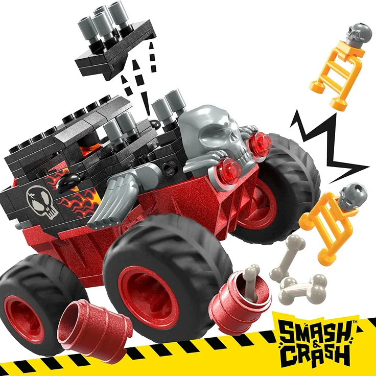 Mega Bloks Hot Wheels Monster Trucks Knochenschüttler Stunt – Bild 6