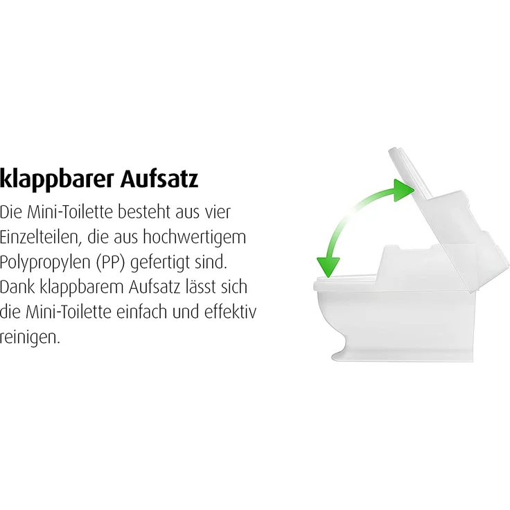 Reer SitzFritz Kinder-Toilette, Töpfchen und Toilettentrainer, weiß – Bild 2
