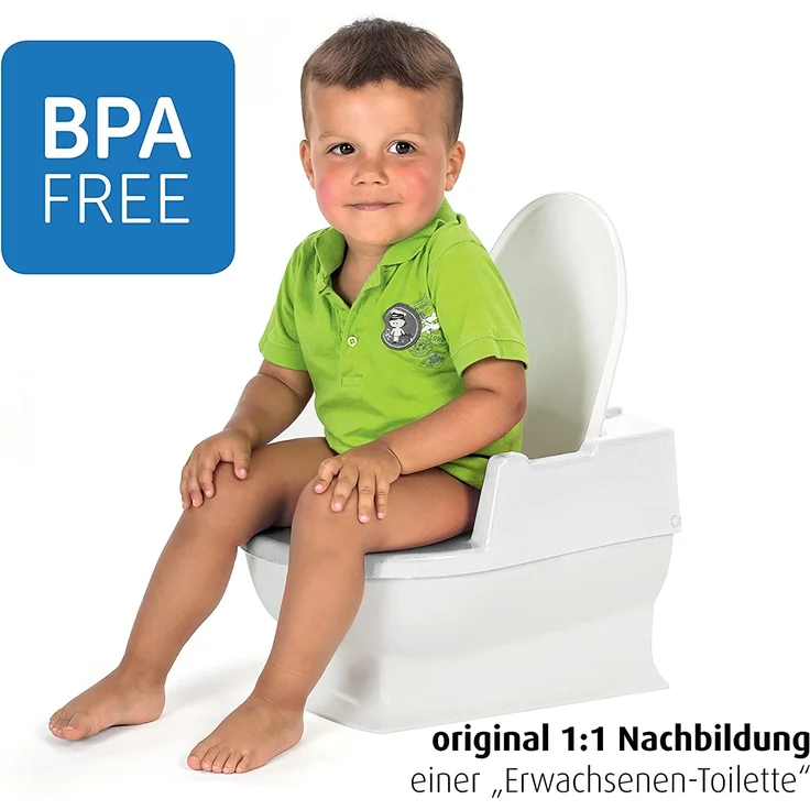 Reer SitzFritz Kinder-Toilette, Töpfchen und Toilettentrainer, weiß – Bild 6