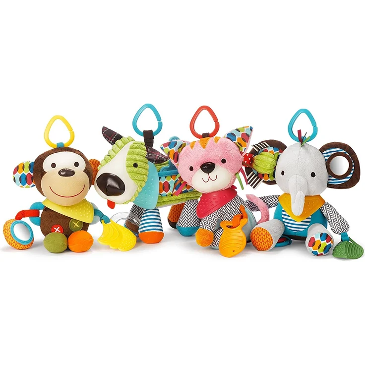 Skip Hop Bandana Buddies Aktivitätsspielzeug, Plüschtier für Babys und Kinder, mehrfarbig, Fuchs - Preisvergleich – Bild 3