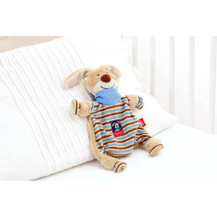 sigikid, Mädchen und Jungen, Schnuffeltuch Hase, Semmel Bunny, Beige/Blau, 47893 – Bild 3