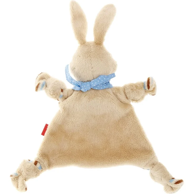 sigikid, Mädchen und Jungen, Schnuffeltuch Hase, Semmel Bunny, Beige/Blau, 47893 – Bild 4