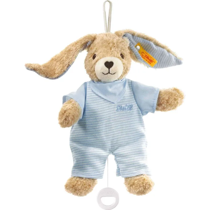 Steiff 237515 Hoppel Spieluhr 20 blau Hase
