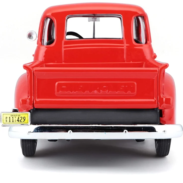 Maisto 531952 Chevrolet 3100 Pickup ´50 Modellauto, Rot/Orange – Bild 3
