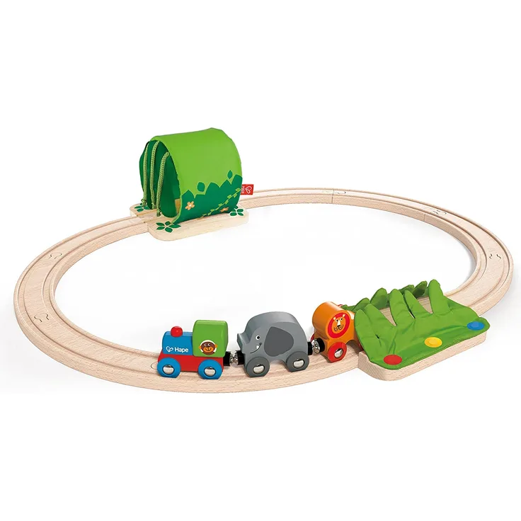 Hape E3800 Railway Spielzeug-Dschungelzug-Set